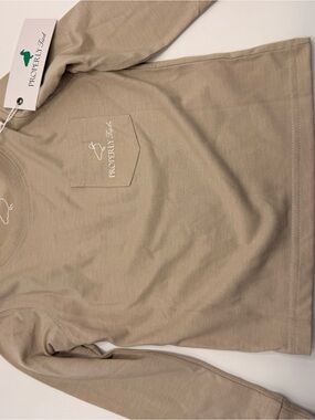 Properly Tied Kids' Long Sleeve Pocket Tee - Tan